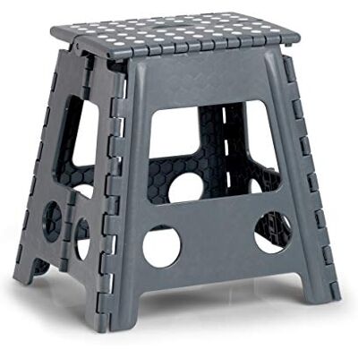 ZELLER PRESENT SCHÖNER LEBEN. PRAKTISCH WOHNEN. Zeller 13037 Premium Klapphocker faltbar, Kunststoff, anthrazit, TÜV geprüft, belastbar bis 150 kg, ca. 38,5 x 31,5 x 39 cm ZELLER PRESENT SCHÖNER LEBEN. PRAKTISCH WOHNEN. Zeller 13037 Premium Klapphocker faltbar, Kunststoff, anthrazit, TÜV geprüft, belastbar bis 150 kg, ca. 38,5 x 31,5 x 39 cm