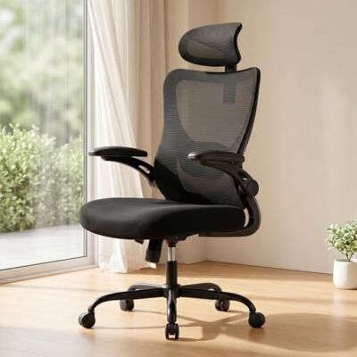 Marsail Bürostuhl Ergonomisch Schreibtischstuhl: Ergonomischer Bürostuhl mit 2D-Kopfstütze, 2D-Lendenwirbelstütze, klappbaren 3D-Armlehnen, 8 cm Sitzkissen, Höhenverstellung und 300 LB Belastbarkeit. Marsail Bürostuhl Ergonomisch Schreibtischstuhl: Ergonomischer Bürostuhl mit 2D-Kopfstütze, 2D-Lendenwirbelstütze, klappbaren 3D-Armlehnen, 8 cm Sitzkissen, Höhenverstellung und 300 LB Belastbarkeit.