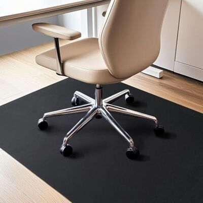 COSYLAND Bodenschutzmatte Bürostuhl 90x120cm – rutschfeste Bürostuhl Unterlage für Hartböden – Leise Schreibtischstuhlmatte, Waschbarer Fußbodenschutz (Schwarz) COSYLAND Bodenschutzmatte Bürostuhl 90x120cm – rutschfeste Bürostuhl Unterlage für Hartböden – Leise Schreibtischstuhlmatte, Waschbarer Fußbodenschutz (Schwarz)