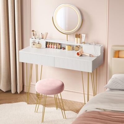 Ninguno Schminktisch mit Hocker und Drehspiegel - Dressing Table Ninguno Schminktisch mit Hocker und Drehspiegel - Dressing Table