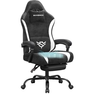 SONGMICS Gaming Stuhl, Ergonomischer Bürostuhl, PU-Leder, belastbar bis 150 KG SONGMICS Gaming Stuhl, Ergonomischer Bürostuhl, PU-Leder, belastbar bis 150 KG