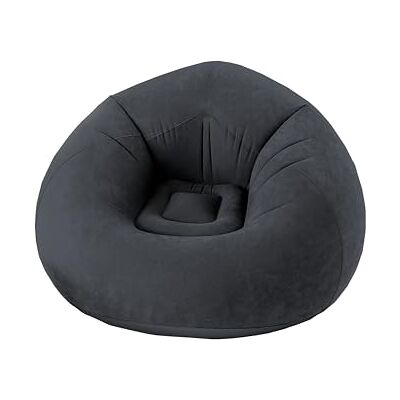 Enjoy Home ED Aufblasbarer Outdoor-Sessel, 100 x 100 cm, dunkelgrau, 100% PVC beflockt, Kollektion Jardin Borneo Enjoy Home ED Aufblasbarer Outdoor-Sessel, 100 x 100 cm, dunkelgrau, 100% PVC beflockt, Kollektion Jardin Borneo