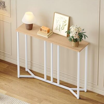 YITAHOME Konsolentisch Schmal, Console Table, 20 x 80 x 80 cm, Konsolentisch Weiss 20 cm tief, Beistelltisch Hoch, Flurtisch, Schmaler Sofatisch für Flur, Wohnzimmer, Schlafzimmer YITAHOME Konsolentisch Schmal, Console Table, 20 x 80 x 80 cm, Konsolentisch Weiss 20 cm tief, Beistelltisch Hoch, Flurtisch, Schmaler Sofatisch für Flur, Wohnzimmer, Schlafzimmer