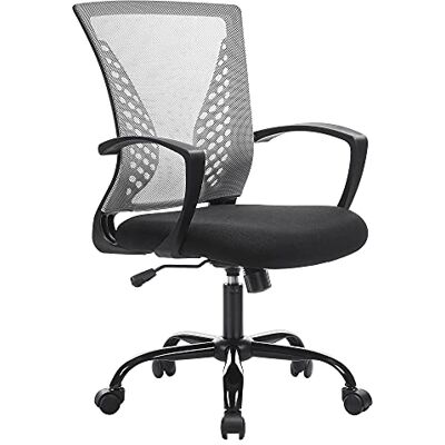 SONGMICS Bürostuhl, Schreibtischstuhl mit Netzbespannung, höhenverstellbarer Computerstuhl, Drehstuhl, Wippfunktion, atmungsaktiv, Büro, Arbeitszimmer, bis 120 kg belastbar, grau OBN022G01 SONGMICS Bürostuhl, Schreibtischstuhl mit Netzbespannung, höhenverstellbarer Computerstuhl, Drehstuhl, Wippfunktion, atmungsaktiv, Büro, Arbeitszimmer, bis 120 kg belastbar, grau OBN022G01
