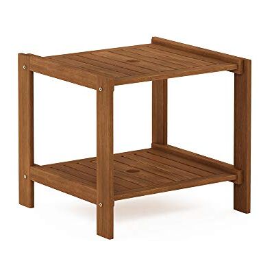 Furinno Tioman Outdoor Beistelltisch mit Schirmloch, Natur, 45.72 x 57.15 x 100.33 cm Furinno Tioman Outdoor Beistelltisch mit Schirmloch, Natur, 45.72 x 57.15 x 100.33 cm