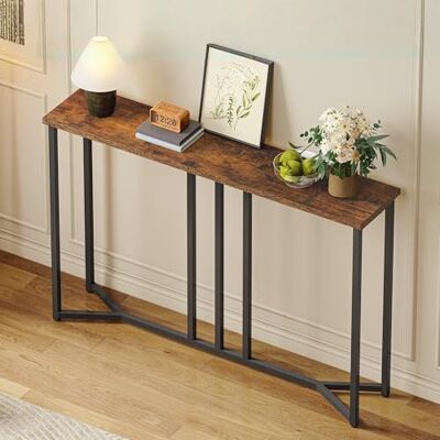 YITAHOME Konsolentisch Schmal, 20 x 100 x 80 cm, Konsolentisch Schwarz YITAHOME Konsolentisch Schmal, 20 x 100 x 80 cm, Konsolentisch Schwarz