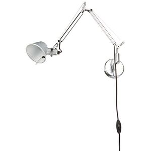 Artemide - Tolomeo Faretto Micro Wandleuchte. Hochwertige Wandlampe mit dreh-und schwenkbarem Spot aus Aluminium. Made in Italy, L 49 H 41 cm Artemide - Tolomeo Faretto Micro Wandleuchte. Hochwertige Wandlampe mit dreh-und schwenkbarem Spot aus Aluminium. Made in Italy, L 49 H 41 cm