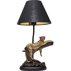 Kare Design Tischlampe Relax Leopard Schwarz/Gold, Tischleuchte, Schreibtischlampe, Nachttischlampe, Dekoleuchte, Leuchtmittel nicht inklusiv, 49,5x27,5x26cm Kare Design Tischlampe Relax Leopard Schwarz/Gold, Tischleuchte, Schreibtischlampe, Nachttischlampe, Dekoleuchte, Leuchtmittel nicht inklusiv, 49,5x27,5x26cm