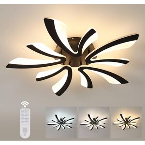 Comely LED Deckenleuchte, 48W 5400LM, dimmbar 3000K-6500K, 70cm, schwarz, inkl. Fernbedienung (ohne Batterien). Ideal für Wohnzimmer & Schlafzimmer Comely LED Deckenleuchte, 48W 5400LM, dimmbar 3000K-6500K, 70cm, schwarz, inkl. Fernbedienung (ohne Batterien). Ideal für Wohnzimmer & Schlafzimmer