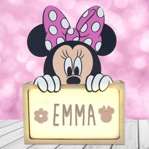 WONDEE Offizielle Disney Minnie Mouse Lampe Personalisierte Nachtlicht Baby Minnie Mouse, Geschenke zur Geburt, Taufgeschenke für Madchen Personalisierte Geschenke Baby, Disney Geschenkideen WONDEE Offizielle Disney Minnie Mouse Lampe Personalisierte Nachtlicht Baby Minnie Mouse, Geschenke zur Geburt, Taufgeschenke für Madchen Personalisierte Geschenke Baby, Disney Geschenkideen