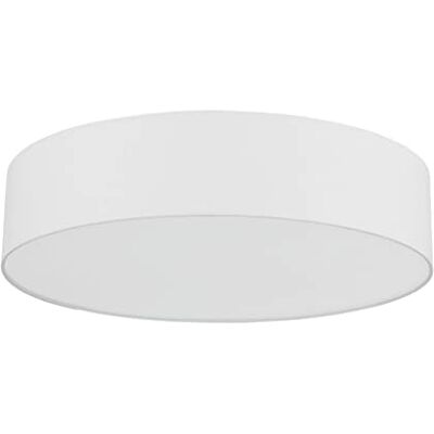 EGLO connect LED Deckenleuchte Romao-C, 1 flammige Deckenlampe aus Stahl, Textil und Kunststoff in Weiß, mit Fernbedienung, Farbtemperaturwechsel (warm, neutral, kalt), RGB, dimmbar, Ø 57 cm EGLO connect LED Deckenleuchte Romao-C, 1 flammige Deckenlampe aus Stahl, Textil und Kunststoff in Weiß, mit Fernbedienung, Farbtemperaturwechsel (warm, neutral, kalt), RGB, dimmbar, Ø 57 cm