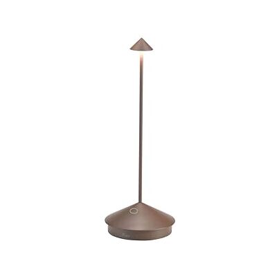 Zafferano , Pina Lampe, Wiederaufladbare und Kabellose Tischlampe mit Touch Control, Geeignet für den Innen- und Außenbereich, Dimmer, 2200-3000 K, Höhe 29 cm, Farbe Corten Zafferano , Pina Lampe, Wiederaufladbare und Kabellose Tischlampe mit Touch Control, Geeignet für den Innen- und Außenbereich, Dimmer, 2200-3000 K, Höhe 29 cm, Farbe Corten