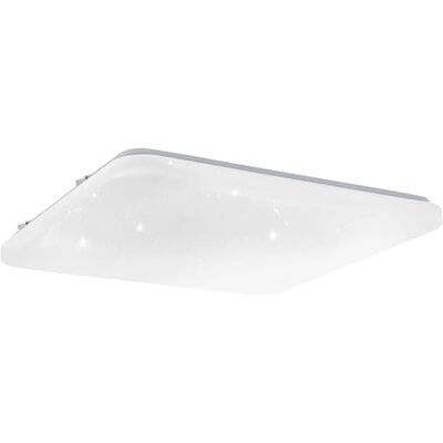 EGLO LED Deckenlampe Frania-S, 1 flammige Deckenleuchte mit Sternenhimmel-Effekt, Material: Stahl, Kunststoff, Farbe: Weiß, L: 43 cm EGLO LED Deckenlampe Frania-S, 1 flammige Deckenleuchte mit Sternenhimmel-Effekt, Material: Stahl, Kunststoff, Farbe: Weiß, L: 43 cm