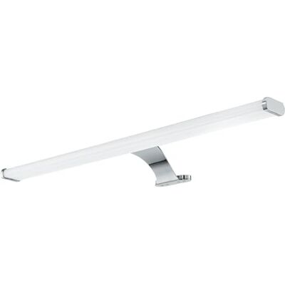 EGLO LED Spiegelleuchte Vinchio, Spiegellampe aus Stahl und Kunststoff, Badezimmer Lampe in Chrom, Weiß, Feuchtraumleuchte, IP 44, L 60 cm EGLO LED Spiegelleuchte Vinchio, Spiegellampe aus Stahl und Kunststoff, Badezimmer Lampe in Chrom, Weiß, Feuchtraumleuchte, IP 44, L 60 cm