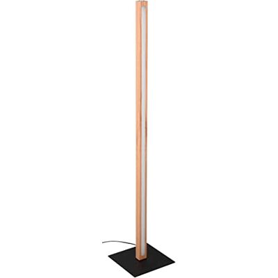 Trio Leuchten LED Stehleuchte Bellari 426410130, Holz natur, Metall Schwarz matt, inklusiv 20 Watt LED, Touch Dimmer, Naturbelassen Trio Leuchten LED Stehleuchte Bellari 426410130, Holz natur, Metall Schwarz matt, inklusiv 20 Watt LED, Touch Dimmer, Naturbelassen