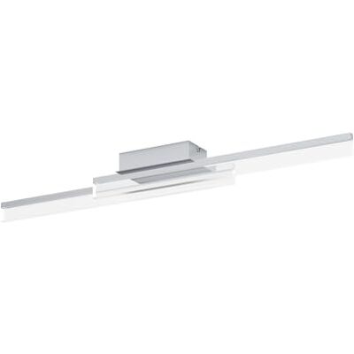 EGLO LED Deckenleuchte Palmital, 2 flammige Badleuchte, Deckenlampe aus Aluminium, Metall, Kunststoff, Badezimmer Lampe in Chrom, LED Feuchtraumleuchte warmweiß, IP44 EGLO LED Deckenleuchte Palmital, 2 flammige Badleuchte, Deckenlampe aus Aluminium, Metall, Kunststoff, Badezimmer Lampe in Chrom, LED Feuchtraumleuchte warmweiß, IP44