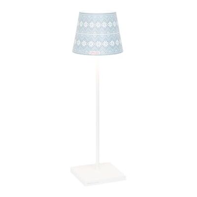 Zafferano , Poldina Pro Lampe mit Cover, Kabellose, Wiederaufladbare Tischlampe mit Touch Control, Auch für den Außenbereich Geeignet, Dimmer, 2200-3000 K, Höhe 38 cm, Weiß Schneeflocken Zafferano , Poldina Pro Lampe mit Cover, Kabellose, Wiederaufladbare Tischlampe mit Touch Control, Auch für den Außenbereich Geeignet, Dimmer, 2200-3000 K, Höhe 38 cm, Weiß Schneeflocken