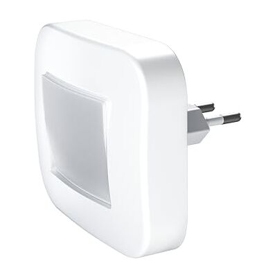 Osram Nachtlicht mit Kippfunktion, Tageslichtsensor, 3000K, 3lm, 0,2W, Plug-and-Play, Weiß, für Kinderzimmer und Wohnbereiche Osram Nachtlicht mit Kippfunktion, Tageslichtsensor, 3000K, 3lm, 0,2W, Plug-and-Play, Weiß, für Kinderzimmer und Wohnbereiche