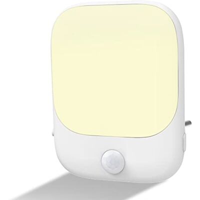 JOKBEN 1 Stück Nachtlicht Steckdose mit Bewegungsmelder, Nachtlicht Kinder 3-stufige Helligkeitseinstellung (EIN/AUTO/AUS), 2700K Warmweiß Nachtlampe für Schlafzimmer,Treppenhaus, Flur JOKBEN 1 Stück Nachtlicht Steckdose mit Bewegungsmelder, Nachtlicht Kinder 3-stufige Helligkeitseinstellung (EIN/AUTO/AUS), 2700K Warmweiß Nachtlampe für Schlafzimmer,Treppenhaus, Flur