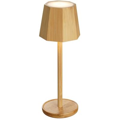 LuminexDesigns LED Tischlampe Vintage – Kabellose Nachttischlampe Bambus Boho Design, Touch Dimmbar, IP54 Wasserfest, 5200 mAh Akku, Tischleuchte Holz für Wohnzimmer, Schlafzimmer, Esstisch, Outdoor LuminexDesigns LED Tischlampe Vintage – Kabellose Nachttischlampe Bambus Boho Design, Touch Dimmbar, IP54 Wasserfest, 5200 mAh Akku, Tischleuchte Holz für Wohnzimmer, Schlafzimmer, Esstisch, Outdoor