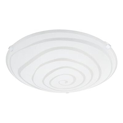 EGLO Deckenlampe Ceprano, runde Deckenleuchte, Lampe Decke Küche, Flache Küchenlampe aus weißem Metall und Glas, Aufbaulampe mit E27 Fassung, Ø 24,5 cm EGLO Deckenlampe Ceprano, runde Deckenleuchte, Lampe Decke Küche, Flache Küchenlampe aus weißem Metall und Glas, Aufbaulampe mit E27 Fassung, Ø 24,5 cm