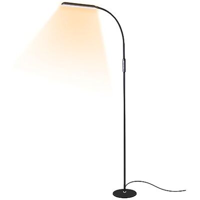 HIYAA LED Stehlampe, Lesetischleuchte mit Berührungssteuerung, Geeignet für Wohn-und Schlafzimmer, Dimmentierbare Schreibtischleuchte, mit 5 Farbtemperaturen 5 Helligkeitsstufen, Einstellbarer Höhe, Schwarz HIYAA LED Stehlampe, Lesetischleuchte mit Berührungssteuerung, Geeignet für Wohn-und Schlafzimmer, Dimmentierbare Schreibtischleuchte, mit 5 Farbtemperaturen 5 Helligkeitsstufen, Einstellbarer Höhe, Schwarz