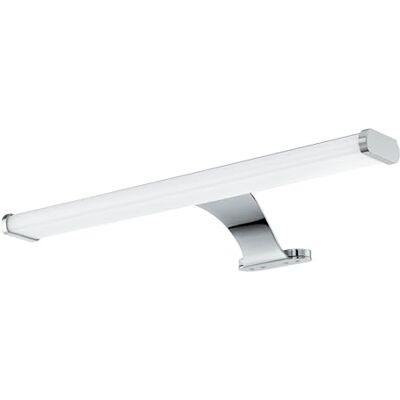 EGLO LED Spiegelleuchte Vinchio, Spiegellampe aus Stahl und Kunststoff, Badezimmer Lampe in Chrom, Weiß, Feuchtraumleuchte, IP 44, L 40 cm EGLO LED Spiegelleuchte Vinchio, Spiegellampe aus Stahl und Kunststoff, Badezimmer Lampe in Chrom, Weiß, Feuchtraumleuchte, IP 44, L 40 cm