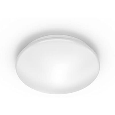 Philips LED Moire Deckenleuchte, 17W, 1700lm, kühlweißes Licht (4000K), Nickel, Weiß Philips LED Moire Deckenleuchte, 17W, 1700lm, kühlweißes Licht (4000K), Nickel, Weiß