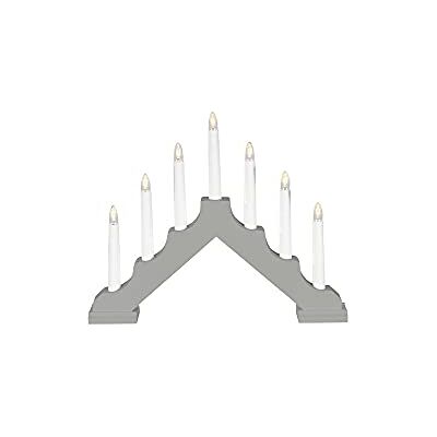 Konstsmide LED Holzleuchter, mit 6H Timer, mattgrau lackiert, mit an/aus Schalter, 7 warm weiße Dioden, batteriebetrieben, Innen, Batterie: 6 x AA 1,5V (exkl.) 2322-305 Konstsmide LED Holzleuchter, mit 6H Timer, mattgrau lackiert, mit an/aus Schalter, 7 warm weiße Dioden, batteriebetrieben, Innen, Batterie: 6 x AA 1,5V (exkl.) 2322-305