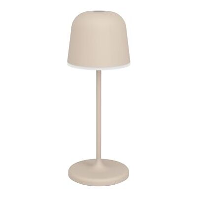 EGLO LED Akku Tischleuchte außen Mannera-S, kabellose Outdoor Tischlampe Touch dimmbar, Außenleuchte mit Erdspieß, Alu, Stahl in beige, IP54 EGLO LED Akku Tischleuchte außen Mannera-S, kabellose Outdoor Tischlampe Touch dimmbar, Außenleuchte mit Erdspieß, Alu, Stahl in beige, IP54