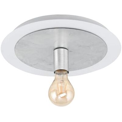 EGLO LED Deckenlampe Passano, Deckenleuchte, Stahl in weiss, silber, E27 Fassung EGLO LED Deckenlampe Passano, Deckenleuchte, Stahl in weiss, silber, E27 Fassung
