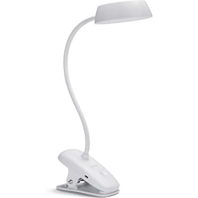 Philips LED Tischleuchte Donutclip, 2,3W, dimbar, weiß Philips LED Tischleuchte Donutclip, 2,3W, dimbar, weiß