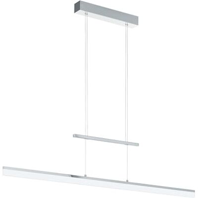 EGLO LED Pendelleuchte Tarandell, 2 flammige Hängelampe dimmbar, höhenverstellbar, Hängeleuchte aus Aluminium, Stahl und Kunststoff, Esstischlampe, Wohnzimmerlampe hängend in Chrom, Satiniert EGLO LED Pendelleuchte Tarandell, 2 flammige Hängelampe dimmbar, höhenverstellbar, Hängeleuchte aus Aluminium, Stahl und Kunststoff, Esstischlampe, Wohnzimmerlampe hängend in Chrom, Satiniert