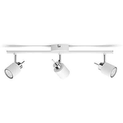 Philips Meranti 3-er Deckenspots (35 W), elegante Wandleuchte mit drei flexiblen Spots, GU10 Leuchte ohne Leuchtmittel, weiß Philips Meranti 3-er Deckenspots (35 W), elegante Wandleuchte mit drei flexiblen Spots, GU10 Leuchte ohne Leuchtmittel, weiß