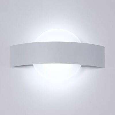 Comely Wandlampe LED Innen, 12W 1350LM Modern Wandleuchte, Weiß Acryl Wandbeleuchtung für Wohnzimmer Schlafzimmer Flur, Kaltweiß 6500K Comely Wandlampe LED Innen, 12W 1350LM Modern Wandleuchte, Weiß Acryl Wandbeleuchtung für Wohnzimmer Schlafzimmer Flur, Kaltweiß 6500K