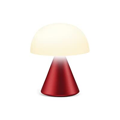 Lexon MINA Mini wiederaufladbare kabellose LED-Tischlampe, für Nachttisch oder Schreibtisch, mit Dimmer, bis zu 12 Stunden Akkulaufzeit Dunkelrot Lexon MINA Mini wiederaufladbare kabellose LED-Tischlampe, für Nachttisch oder Schreibtisch, mit Dimmer, bis zu 12 Stunden Akkulaufzeit Dunkelrot