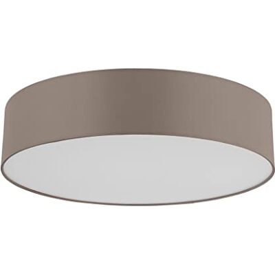 EGLO connect LED Deckenleuchte Romao-C, 1 flammige Deckenlampe aus Stahl, Textil und Kunststoff in Weiß, Taupe, mit Fernbedienung, Farbtemperaturwechsel (warm, neutral, kalt), RGB, dimmbar, Ø 57 cm EGLO connect LED Deckenleuchte Romao-C, 1 flammige Deckenlampe aus Stahl, Textil und Kunststoff in Weiß, Taupe, mit Fernbedienung, Farbtemperaturwechsel (warm, neutral, kalt), RGB, dimmbar, Ø 57 cm