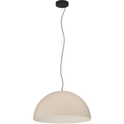 EGLO Hängelampe Gaetano 1, 1-flammige Pendelleuchte über Esstisch, Esszimmerlampe aus Metall in Sandfarben und Schwarz, Hängeleuchte mit E27 Fassung, Ø 53,5 cm EGLO Hängelampe Gaetano 1, 1-flammige Pendelleuchte über Esstisch, Esszimmerlampe aus Metall in Sandfarben und Schwarz, Hängeleuchte mit E27 Fassung, Ø 53,5 cm