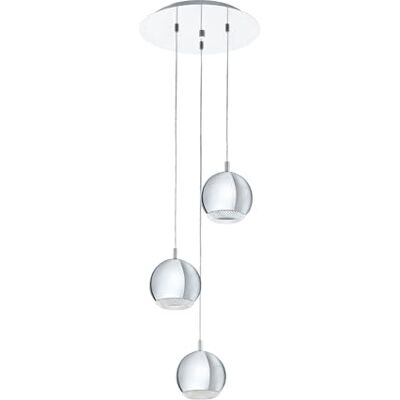 EGLO LED Pendelleuchte Conessa, 3 flammige Hängelampe, Hängeleuchte aus Metall und Kunststoff, Esstischlampe in Chrom, Klar, Wohnzimmerlampe hängend mit GU10 Fassung EGLO LED Pendelleuchte Conessa, 3 flammige Hängelampe, Hängeleuchte aus Metall und Kunststoff, Esstischlampe in Chrom, Klar, Wohnzimmerlampe hängend mit GU10 Fassung