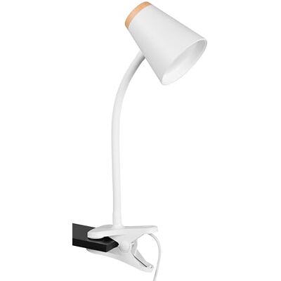 RL LIVE YOUR LIGHT Reality Leuchten LED Klemmleuchte Pongo R25831101, Kunststoff Weiß matt, Holznachbildung, inkl. 4.5 Watt LED, Flexarm RL LIVE YOUR LIGHT Reality Leuchten LED Klemmleuchte Pongo R25831101, Kunststoff Weiß matt, Holznachbildung, inkl. 4.5 Watt LED, Flexarm