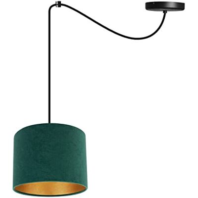 Light Home LH Light-Home Milan Spider Hängelampe Hängeleuchte in Spinnenform Deckenlampe – Spinne Lampe mit 1 Kopf Hängeleuchte aus Metall und Stoff E27 Grün und Gold Light Home LH Light-Home Milan Spider Hängelampe Hängeleuchte in Spinnenform Deckenlampe – Spinne Lampe mit 1 Kopf Hängeleuchte aus Metall und Stoff E27 Grün und Gold