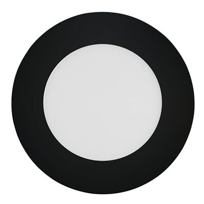 EGLO connect.z Smart-Home LED Bad-Einbaustrahler Fueva-Z, ultra flach, Ø 120 mm, ZigBee, App und Sprachsteuerung Alexa, Lichtfarbe (warmweiß-kaltweiß), dimmbar, Metall Einbauspot schwarz, IP44 EGLO connect.z Smart-Home LED Bad-Einbaustrahler Fueva-Z, ultra flach, Ø 120 mm, ZigBee, App und Sprachsteuerung Alexa, Lichtfarbe (warmweiß-kaltweiß), dimmbar, Metall Einbauspot schwarz, IP44