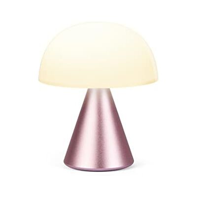 Lexon MINA M Wiederaufladbare kabellose LED-Tischlampe, für Nachttisch oder Schreibtisch, mit Dimmer, bis zu 12 Stunden Akkulaufzeit Hellrosa Lexon MINA M Wiederaufladbare kabellose LED-Tischlampe, für Nachttisch oder Schreibtisch, mit Dimmer, bis zu 12 Stunden Akkulaufzeit Hellrosa