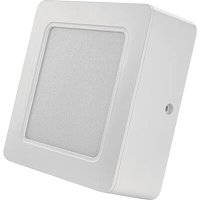 EMOS 2in1 LED Panel 9 W, quadratische 900 lm Deckenleuchte, Einbauleuchte 12 x 12 cm, Neutralweiß 4000 K, inkl. LED-Treiber, Weiß, Rund EMOS 2in1 LED Panel 9 W, quadratische 900 lm Deckenleuchte, Einbauleuchte 12 x 12 cm, Neutralweiß 4000 K, inkl. LED-Treiber, Weiß, Rund