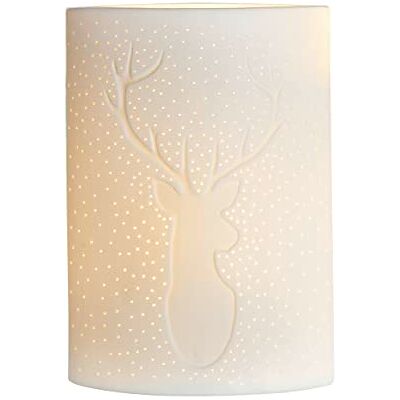 GILDE Deko Lampe Tischleuchte Motiv: Hirsch Design Fassung E $0, max 40 Watt Höhe 28 cm GILDE Deko Lampe Tischleuchte Motiv: Hirsch Design Fassung E $0, max 40 Watt Höhe 28 cm