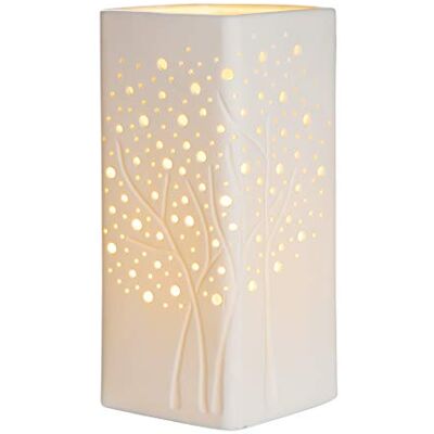 GILDE Design Lampe Tischlampe aus Porzellan Deko Wohnzimmer Höhe 27 cm GILDE Design Lampe Tischlampe aus Porzellan Deko Wohnzimmer Höhe 27 cm