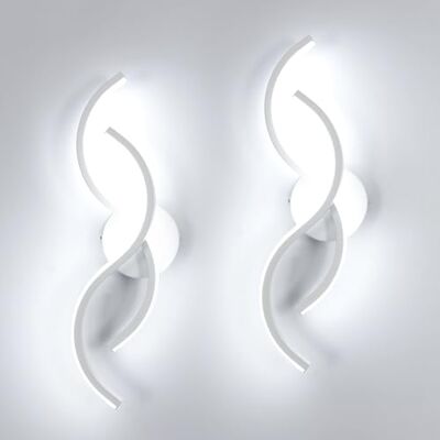 Toolight 2 Stück LED Wandlampe Innen, 15W 1687LM Moderne LED Wandleuchte Flur Kaltweiß 6500K, 41CM Kreative Wandbeleuchtung Weiß für Wohnzimmer Schlafzimmer Korridor Treppen Toolight 2 Stück LED Wandlampe Innen, 15W 1687LM Moderne LED Wandleuchte Flur Kaltweiß 6500K, 41CM Kreative Wandbeleuchtung Weiß für Wohnzimmer Schlafzimmer Korridor Treppen