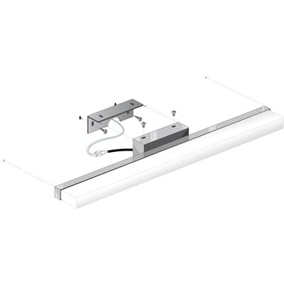 LED ATOMANT Chrom LED Wandleuchte für Badezimmer 10W 40 cm. Kaltweiß Farbe 6500K (40cm). 1000 Lumen. Spiegellicht. LED ATOMANT Chrom LED Wandleuchte für Badezimmer 10W 40 cm. Kaltweiß Farbe 6500K (40cm). 1000 Lumen. Spiegellicht.