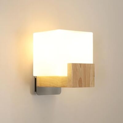 Osairous Wandleuchte Interieur E27 Wandlampe Kreativität Wandlampe Innen Holz Geeignet für Schlafzimmer, Flur, Treppe,Ohne Glühbirne Osairous Wandleuchte Interieur E27 Wandlampe Kreativität Wandlampe Innen Holz Geeignet für Schlafzimmer, Flur, Treppe,Ohne Glühbirne