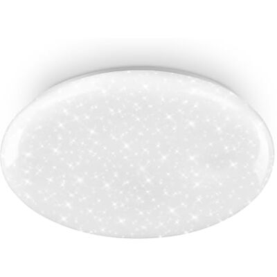 BRILONER LED Deckenlampe mit Sternenhimmel, 3-Stufen Dimmbar, Weiß Neutralweißes Licht, Memoryfunktion, Deckenleuchte, Wohnzimmerlampe, Küchenlampe, Schlafzimmerlampe, 51W, 8.000lm, 48x7cm BRILONER LED Deckenlampe mit Sternenhimmel, 3-Stufen Dimmbar, Weiß Neutralweißes Licht, Memoryfunktion, Deckenleuchte, Wohnzimmerlampe, Küchenlampe, Schlafzimmerlampe, 51W, 8.000lm, 48x7cm